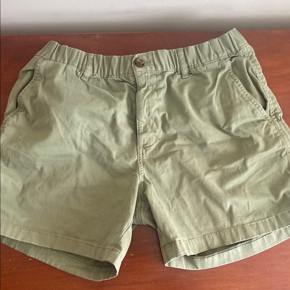Olive Green Casual Shorts